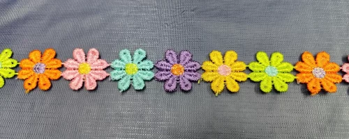 Flor continua multicolor - Nicole Encajes